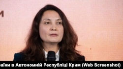 Активистка крымчацкого народа Татьяна Косецкая на первом Конгрессе коренных народов