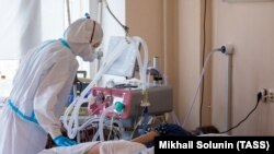 Орусиянын Нижний Новгород шаарындагы ооруканада тартылган сүрөт. 28-октябрь, 2020-жыл.