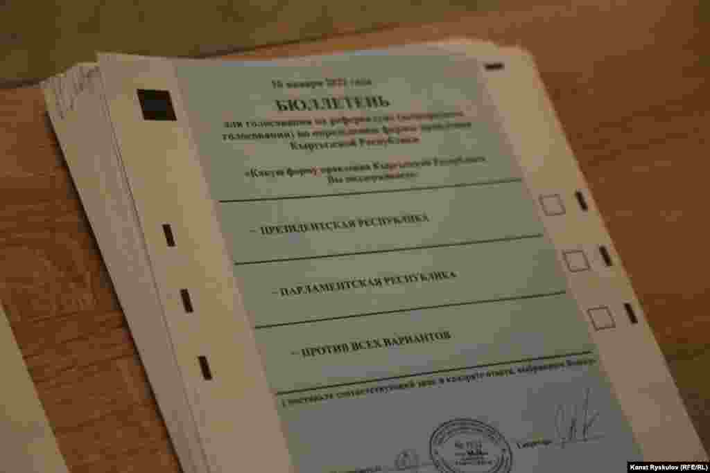 Бюллетень референдума