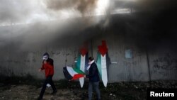 Акция против "сделки века" президента США, Западный берег, 31 января 2020 года