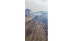 Пожарная машина не может проехать из-за отсутствия дорог, Красноярский край.mp4