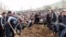 На похоронах погибших в Бишкеке. 9 апреля 2010 года