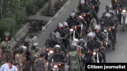 نیروهای امنیتی در روز ۱۸ تیر در تهران