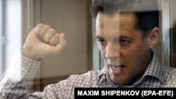 Роман Сущенко під час оприлюднення вироку в російському суді. Москва, 4 червня 2018 року