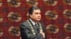 Gurbanguly Berdimuhamedow prezidentlige kasam kabul edýär, Aşgabat, 2007-nji ýylyň 14-nji fewraly.