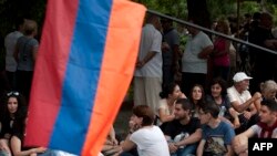 Акция протеста на проспекте Баграмяна в Ереване, 26 июня 2016 г.