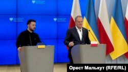 Президенти України Володимир Зеленський (л) і Анджей Дуда, архівне фото