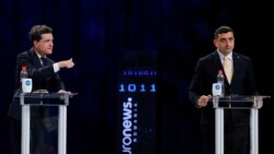 Nicușor Dan și George Simion s-au confruntat pe 8 mai în Aula Magna a Universității Politehnice din București.