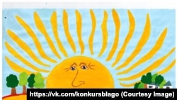 Володимир Путін у вигляді сонця. Таким його бачить 7-річна Віталіна Грігорянец