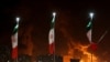 FILE PHOTO: Fire rages at Tehran's Shahran oil depot in Iran after Israeli attack