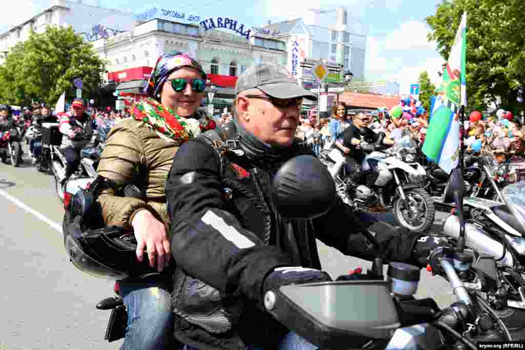 &laquo;Ночные волки​&raquo; принимают участие в демонстрации