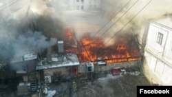 7 февралда ёнган Тошкентдаги "Манас" ресторани.