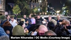 Драка на улице Меликишвили у избирательного штаба мэра Тбилиси Кахи Каладзе, 08.09.2025
