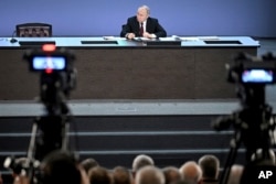 پوتین در آخرین نشست خبری‌اش در نیمه فروردین امسال