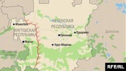 Нохчийчоьнан а, ГIалгIайчоьнан а карта