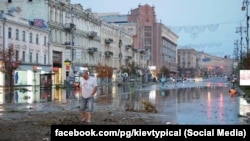 Підтоплений Хрещатик, 16 серпня 2018 року