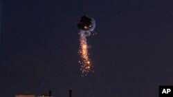 Збиття російського безпілотника в українському небі