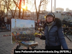 Марина Соченко на Майдані, 4 березня 2014 року