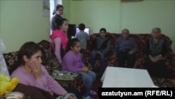 Armenia - Refugees from the Nagorno-Karabakh village of Talish in an aparment in Charentsavan.
