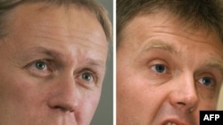 آندره لوگوی (سمت چپ) متهم به قتل الکساندر لیتوینکو، مامور سابق امنیتی روسیه در لندن