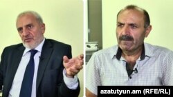 Арам Манукян (слева) и Вардан  Арутюнян, 21 сентября 2017 г․  