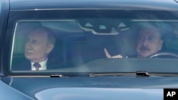 Владимир Путин и Ильхам Алиев, 19 августа 2024 года, Баку