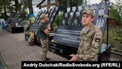 Володимир Небір на вулиці Героїв Небесної сотні