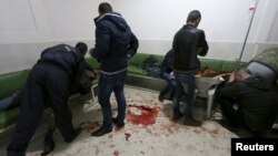 مجروحان جنگی در بیمارستانی در قامیشلی