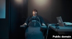 Ольга Малах во время полиграфического теста