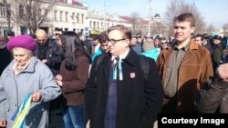 Руслан Зуєв на кримському Євромайдані