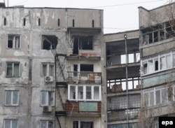 После обстрела в Мариуполе, 24 января 2015 года