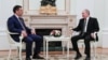 Садыр Жапаров и Владимир Путин.  Москва. 24 февраля 2021.