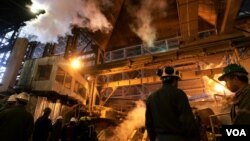 نمایی از کارخانه مس سرچشمه