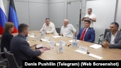 Встреча Пушилина с грузинскими пророссийскими политиками