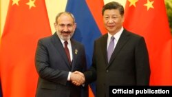 Հայաստանի վարչապետն ու Չինաստանի նախագահը հանդիպում են Պեկինում, 14-ը մայիսի, 2019թ.