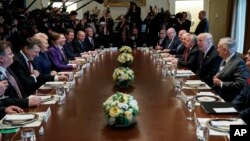 ԱՄՆ նախագահի և մերձբալթյան երեք երկրների ղեկավարների հանդիպումը Սպիտակ տանը, Վաշինգտոն, 3-ը ապրիլի, 2018թ․