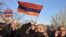 ARMENIA -- Opposition supporters rally outside the National Assembly building to demand Prime Minister Nikol Pashinyan's resignation over his handling of last year's war with Azerbaijan, in Yerevan, March 3, 2021