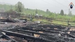 На месте взрыва в СНТ "Горный Байкал" в Байкальске.MOV