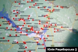 Мапа «волинок» у краї, 1930 рік