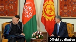 Хамид Карзай жана Алмазбек Атамбаев