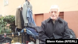 Naji Kochan, a 75-year-old pensioner and supporter of Prime Minister Recep Tayyip Erdogan, sells hardware in the Kasimpasa region of istanbul.