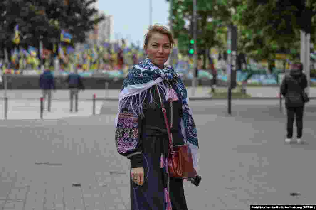 «Це символ України. Підтримую все українське», – сказала Тетяна кореспонденту Радіо Свобода