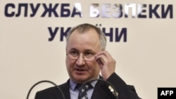 Голова СБУ Василь Грицак під час прес-конференції у Києві. 6 червня 2016 року