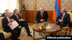 Встреча сопредседателей Минской группы ОБСЕ с президентом Армении Сержем Саргсяном, Ереван, 17 февраля 2015 г.