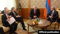 Встреча сопредседателей Минской группы ОБСЕ с главой МИД Армении Эдвардом Налбандяном, Ереван, 17 февраля 2015 г․