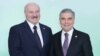 Türkmen prezidenti Gurbanguly Berdimuhamedow belarus kärdeşi Aleksandr Lukaşenko bilen Aşgabatda duşuşdy. 11-nji oktýabr, 2019. 
