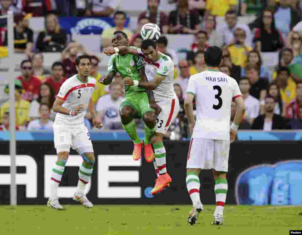 Лаҳзаҳои бозии Эрон ва Нигерия дар Ҷоми ҷаҳон-2014