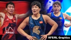 Спортчулар Абдумалик Карачов, Айпери Медет кызы, Мээрим Жуманазарова.