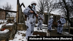 Ուկրաինա - Ռուսամետ անջատականները Լուգանսկի շրջանում, մարտ, 2021թ.