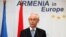Armenia - European Union President Herman Van Rompuy addresses a civic forum in Yerevan, 4Jul2012.